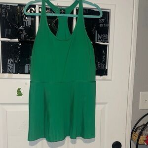Athleisure dress Elegant Green Women's Sleeveless Top
